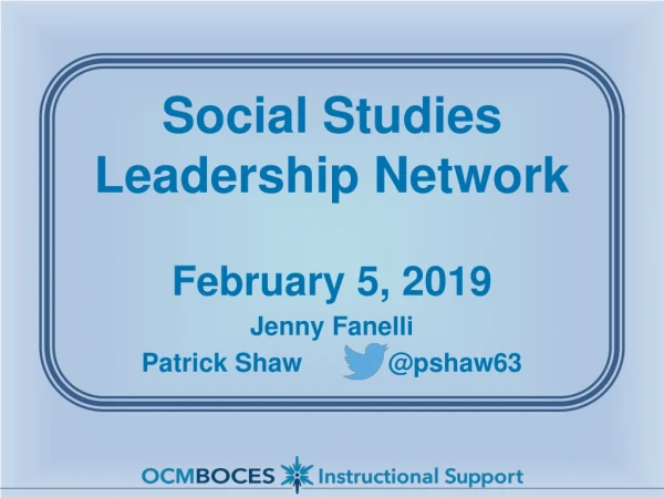 Social Studies Leadership Network