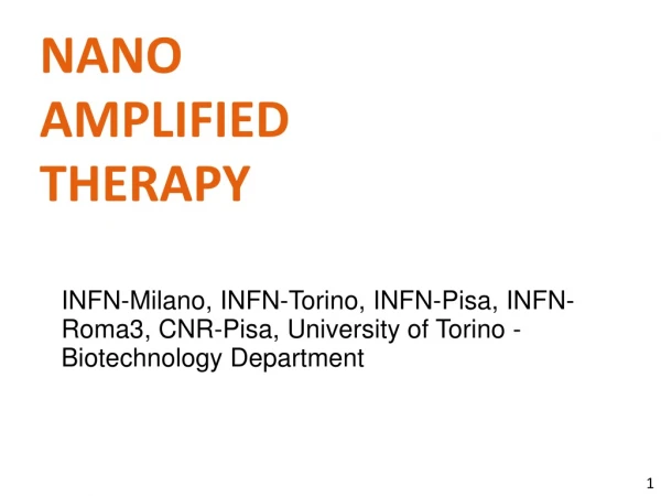 Nano Amplified Therapy