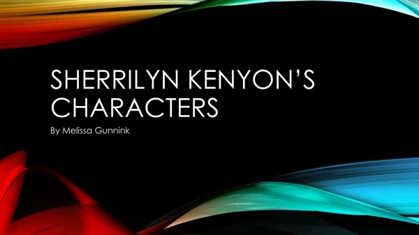 Sherrilyn Kenyon’s characters