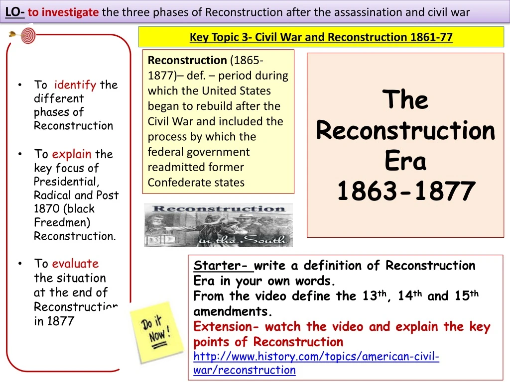 the reconstruction era 1863 1877