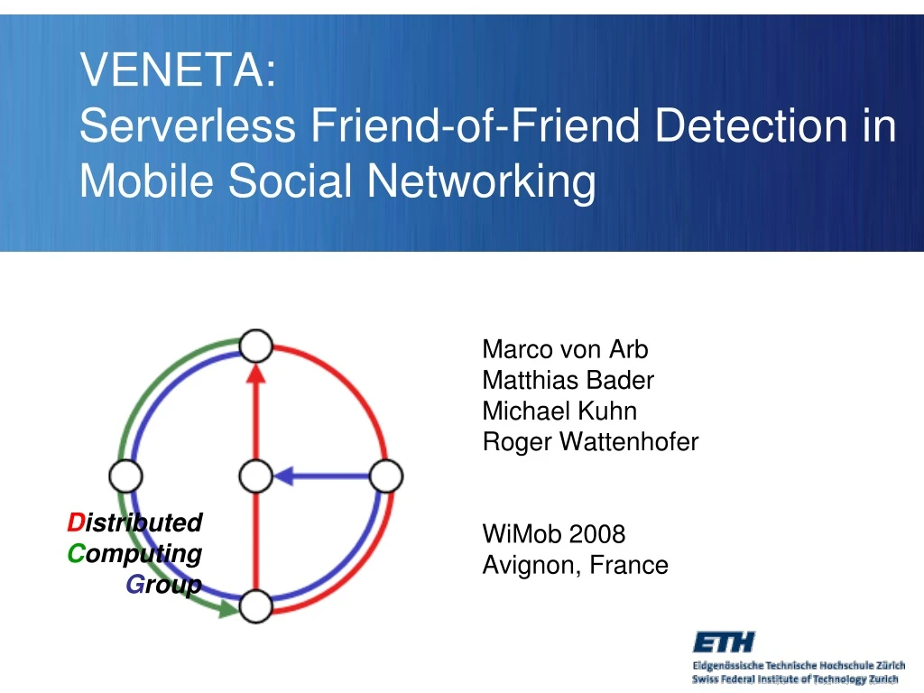 veneta serverless friend of friend detection in mobile social networking