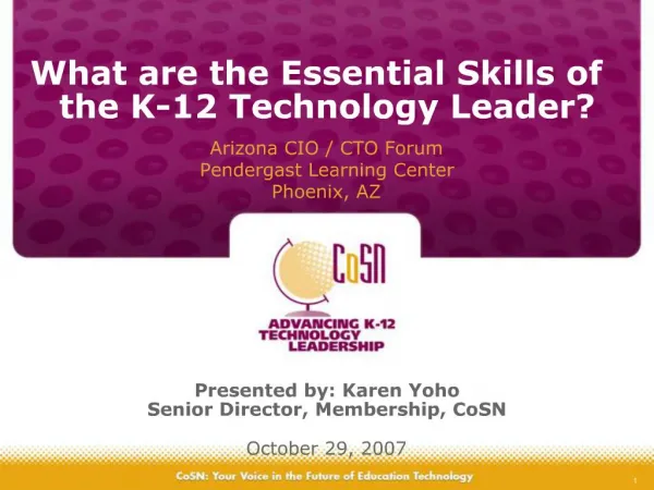 What are the Essential Skills of the K-12 Technology Leader