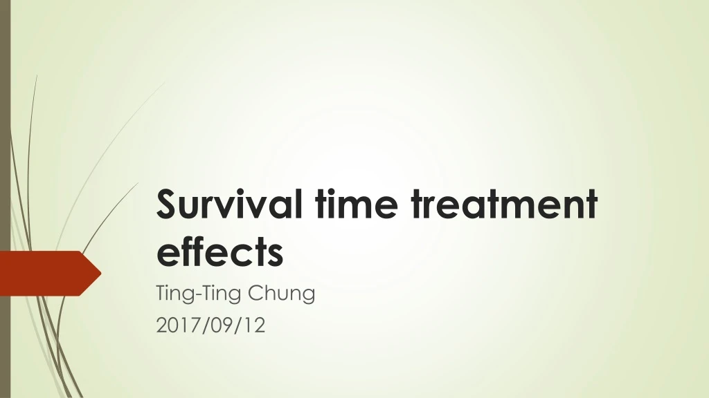 survival time treatment effects