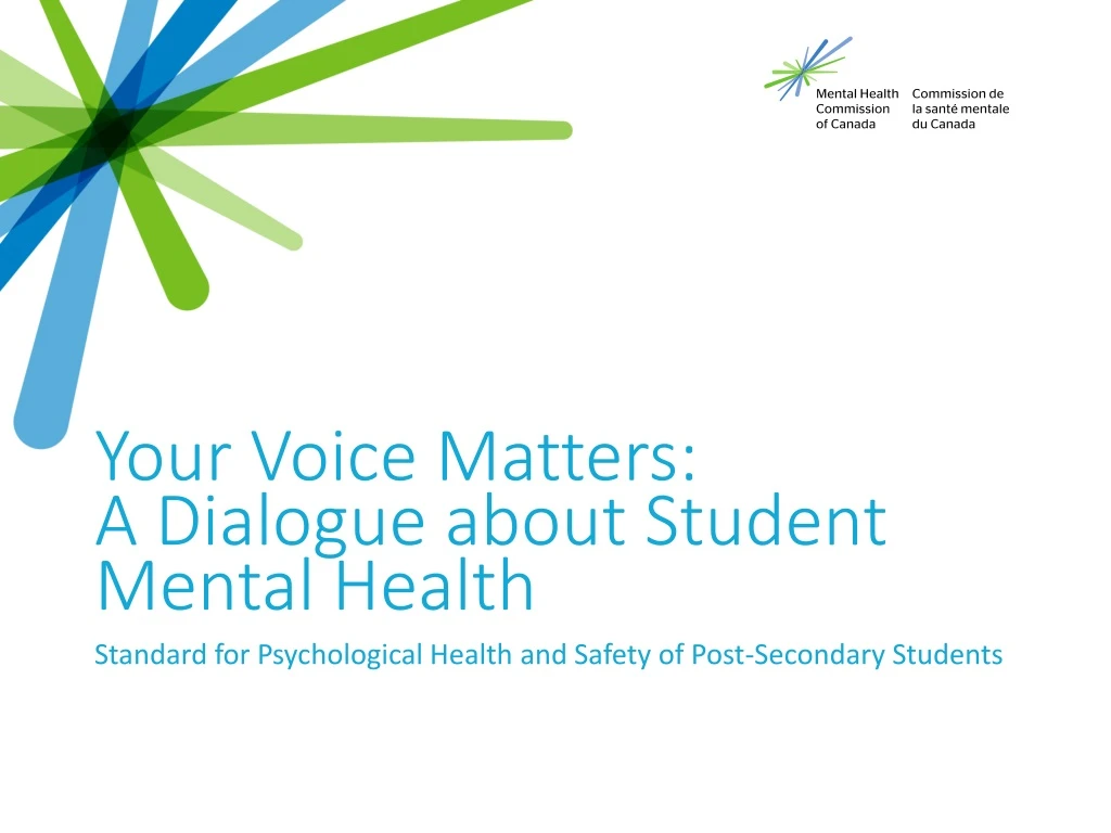 your voice matters a dialogue about student mental health