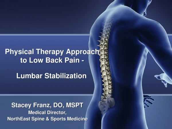 Physical Therapy Approach to Low Back Pain -