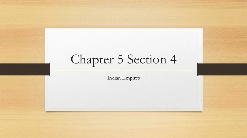 chapter 5 section 4