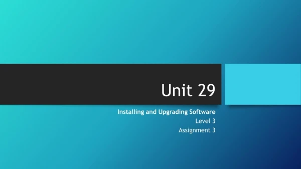 Unit 29