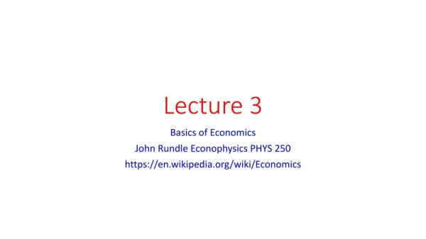 Lecture 3