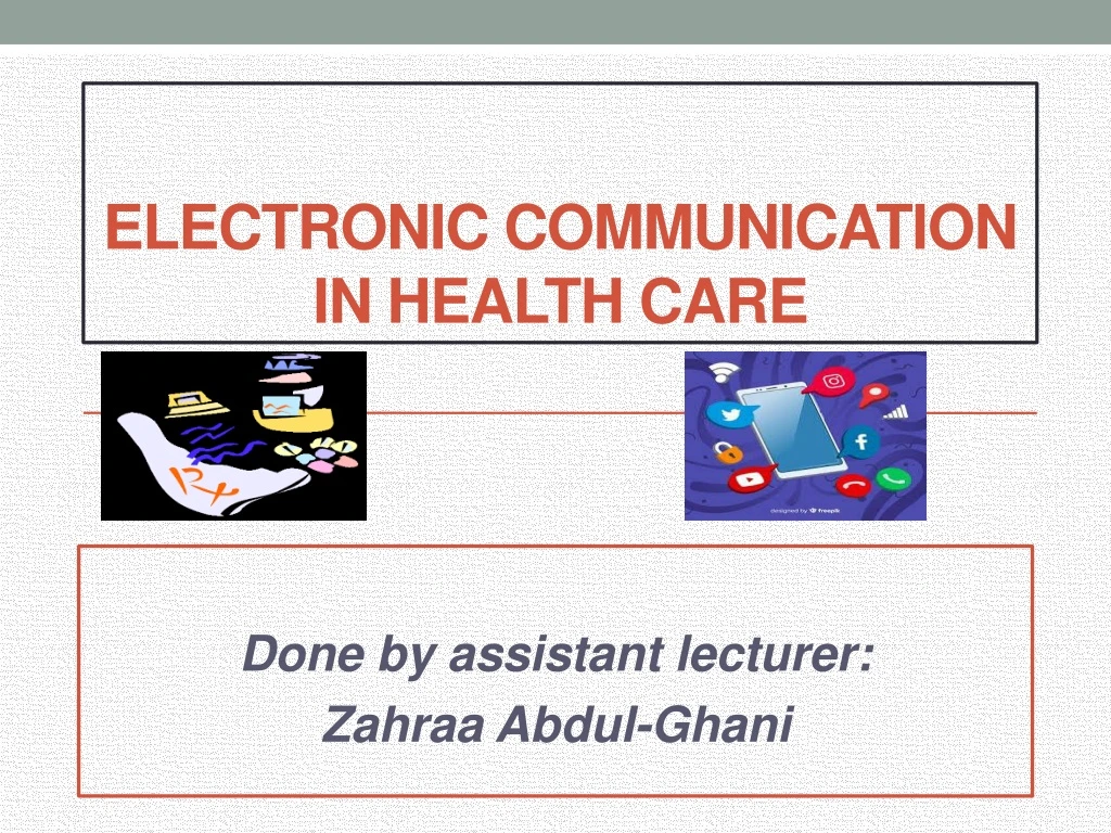 electronic communication in health care