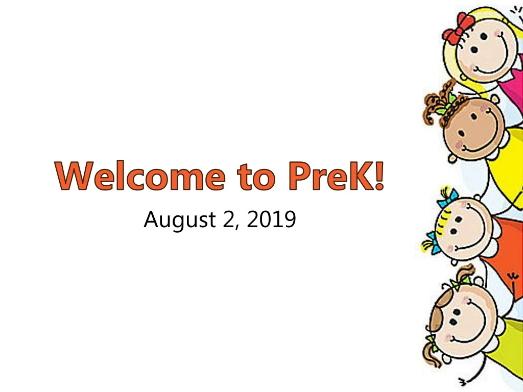 welcome to prek