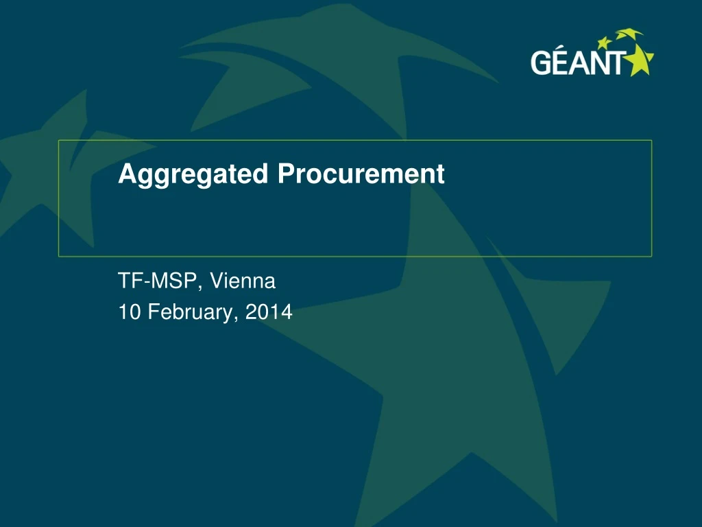 aggregated procurement