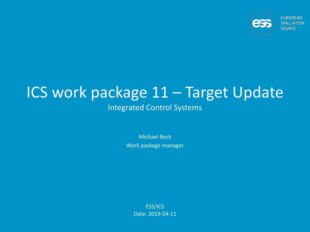 ics work package 11 target update integrated control systems