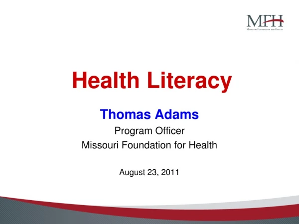 Health Literacy