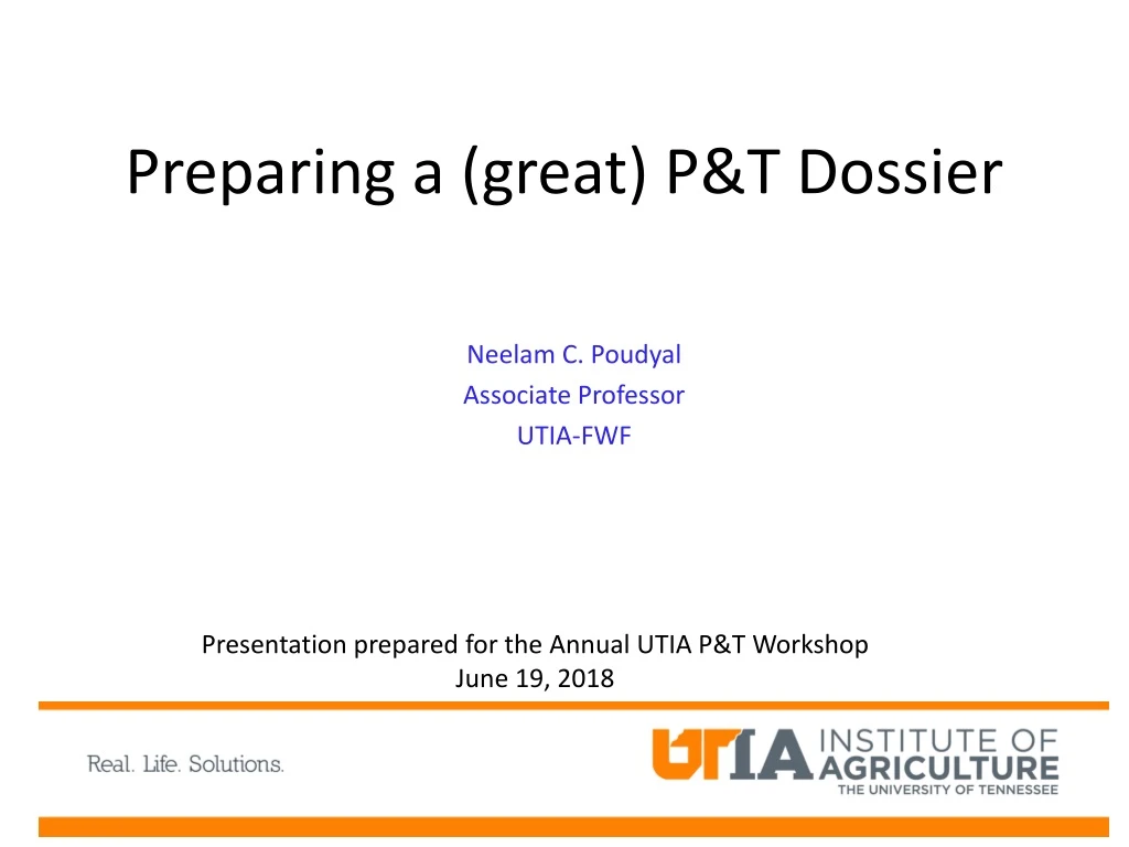 preparing a great p t dossier
