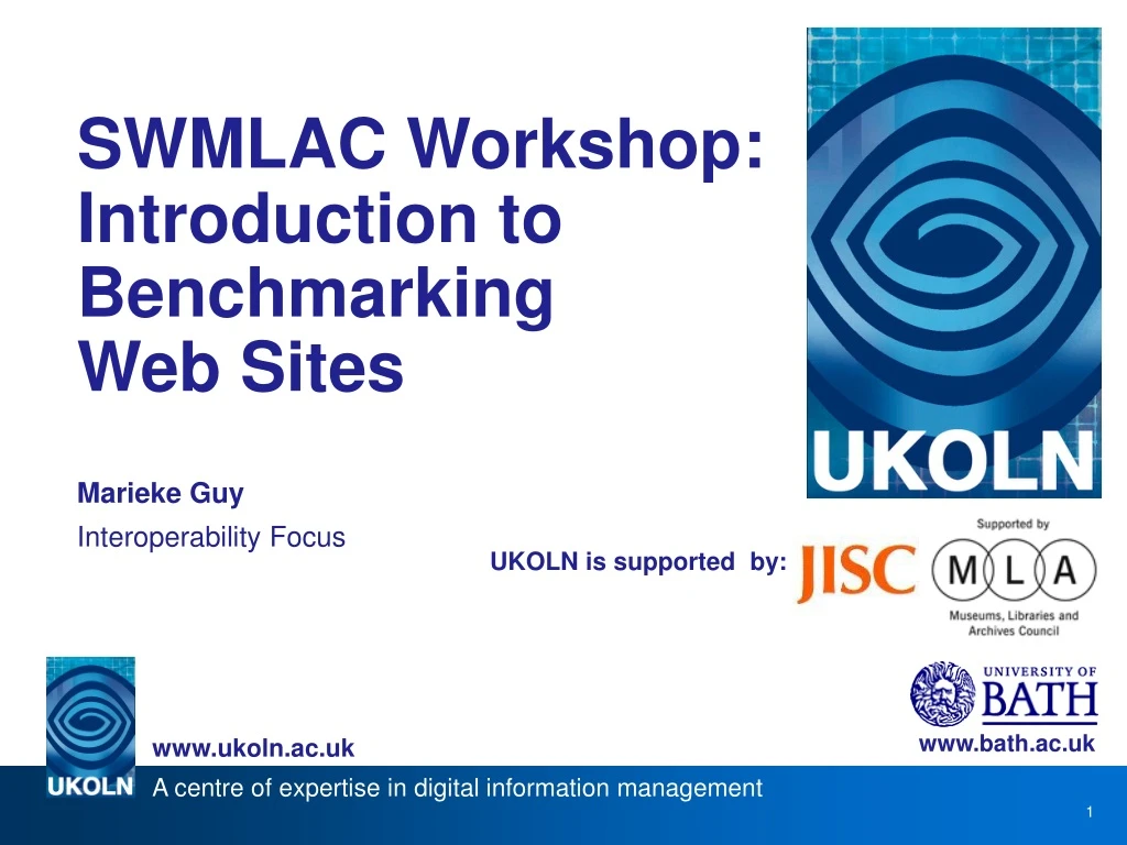 swmlac workshop introduction to benchmarking