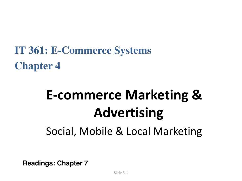 it 361 e commerce systems chapter 4