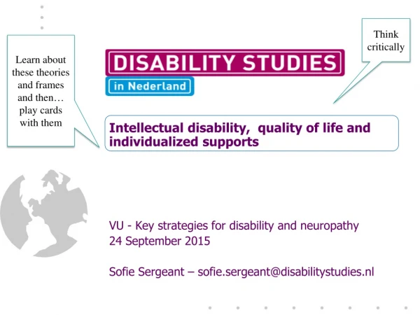 Intellectual disability , quality of life and individualized supports