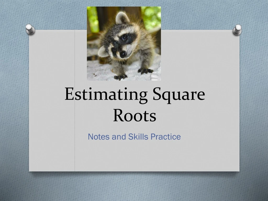 estimating square roots