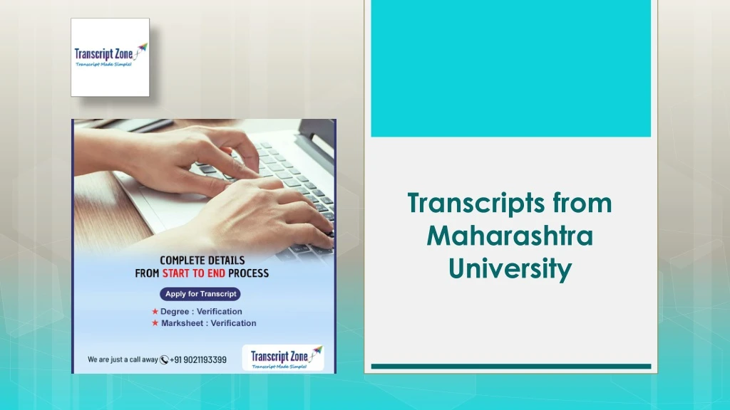 transcripts from maharashtra university