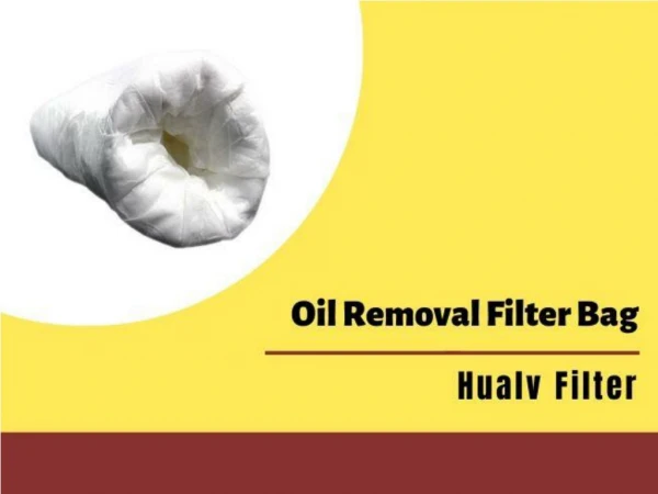 Professional & efficient oil removal filter bag-From Hualv Filter