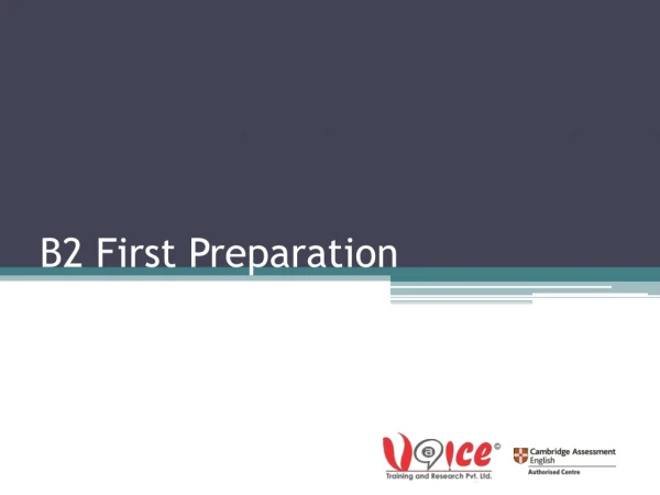 B2 First Preparation