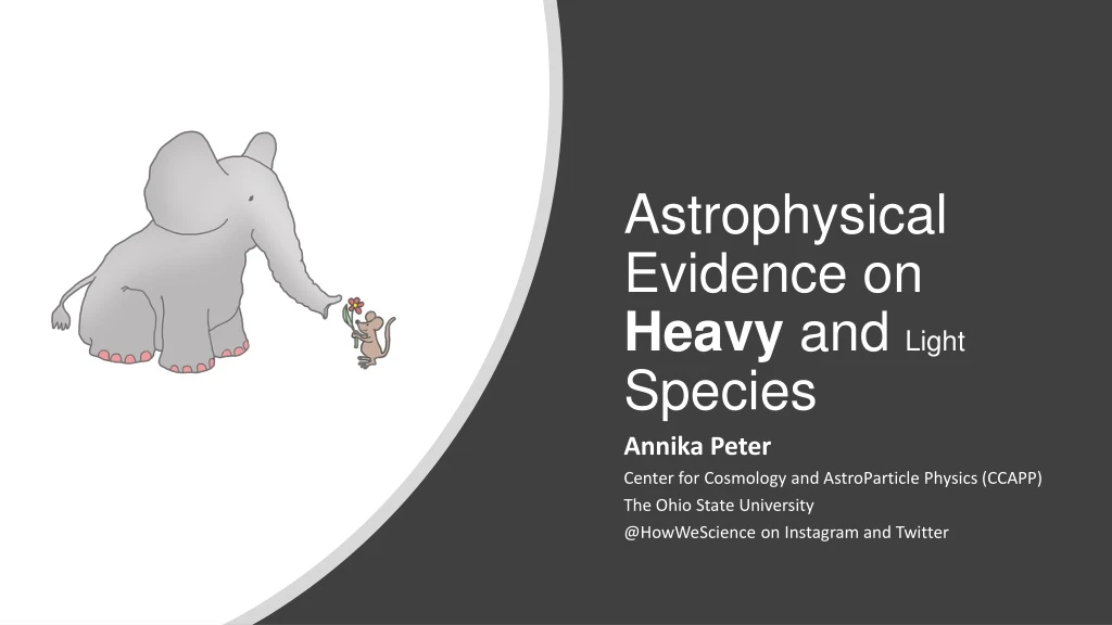 astrophysical evidence on heavy and light species