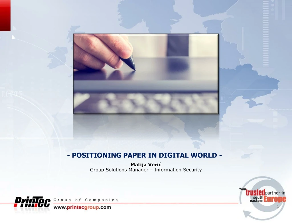 positioning paper in digital world
