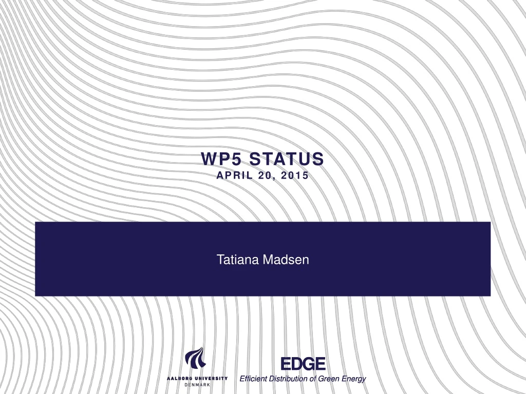 wp5 status april 20 2015