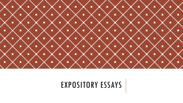 Expository essays