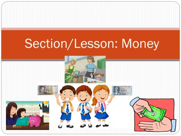 Section/Lesson: Money