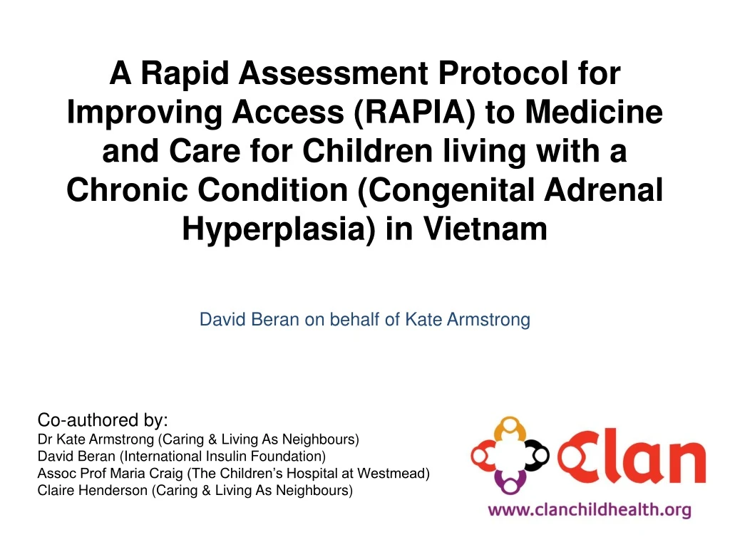 a rapid assessment protocol for improving access
