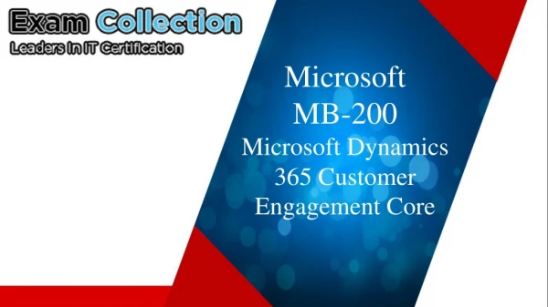 MB-200 Examcollection Dumps