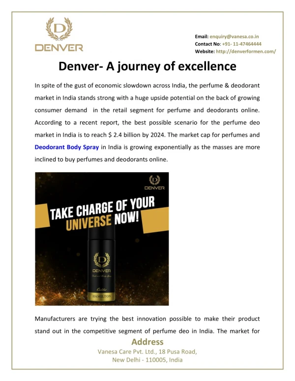 Denver- A journey of excellence