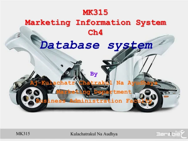 MK3 15 Marketing Information System Ch4 Database system