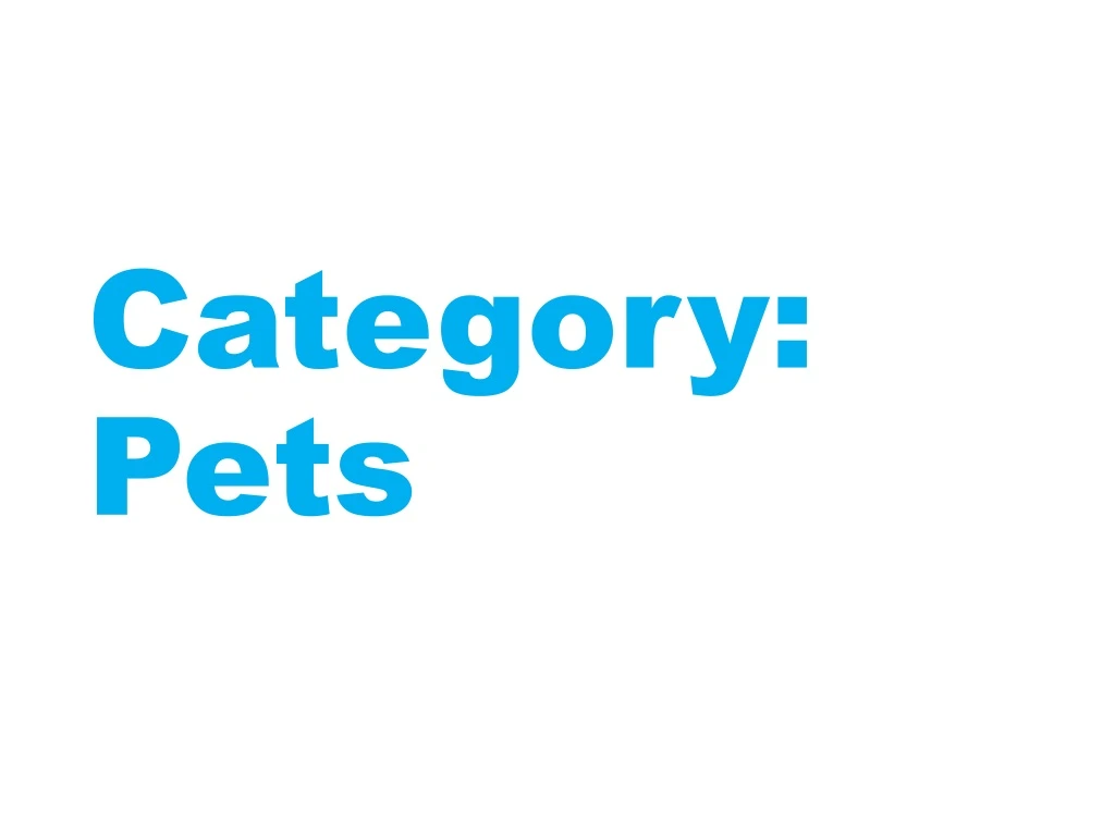 category pets