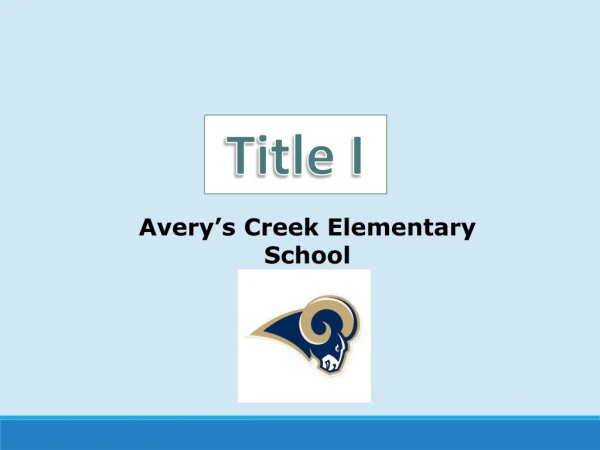 Avery’s Creek Elementary School