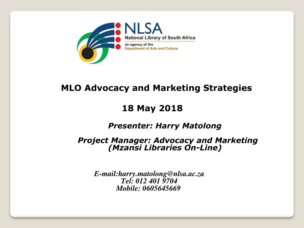 mlo advocacy and marketing strategies 18 may 2018