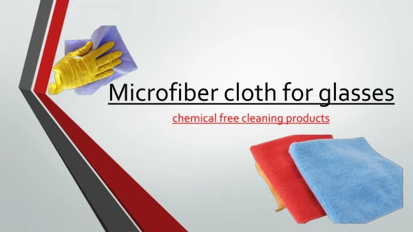 Microfiber cloth for glasses