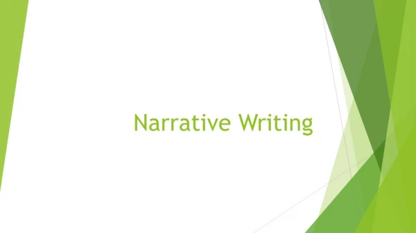 Narrative Writing