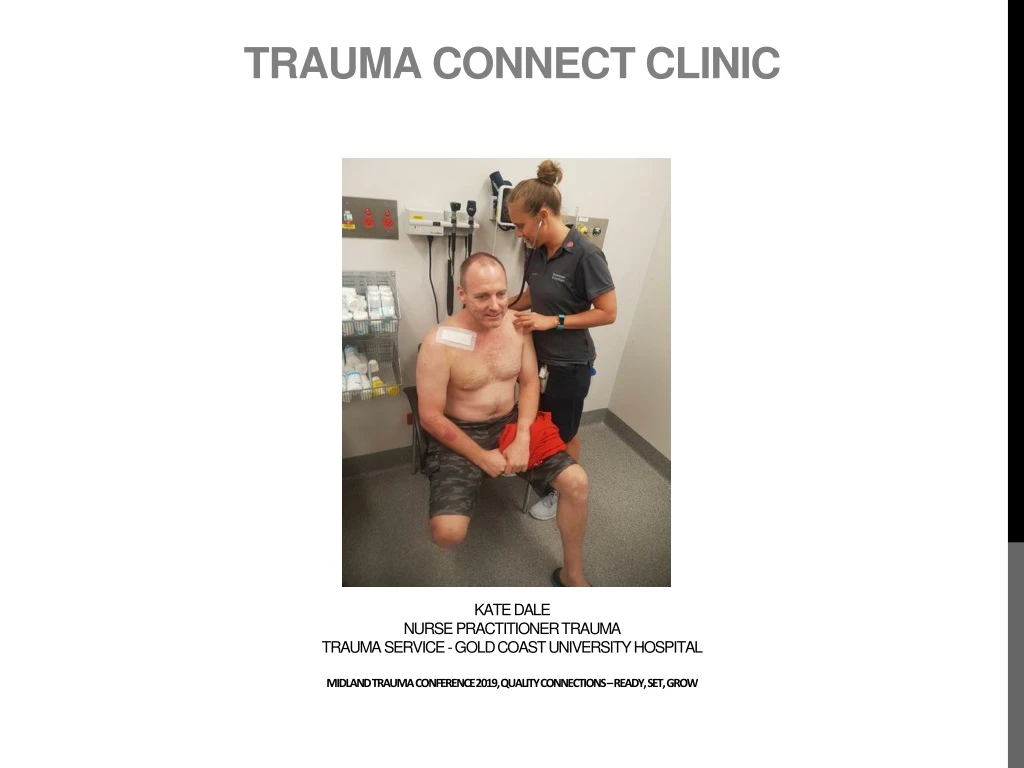trauma connect clinic kate dale nurse