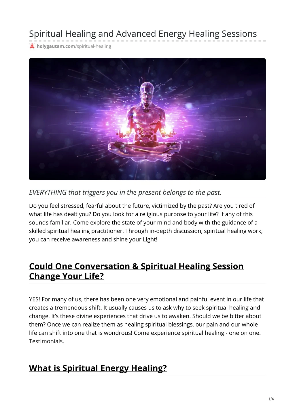 spiritual healing and advanced energy healing