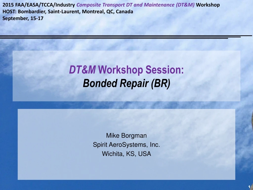 dt m workshop session bonded repair br