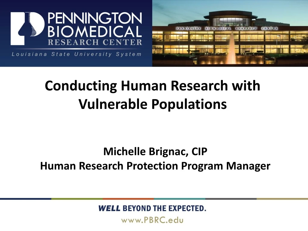 conducting human research with vulnerable