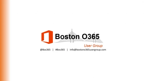 @Bos365 | #Bos365 | info@bostono365usergroup