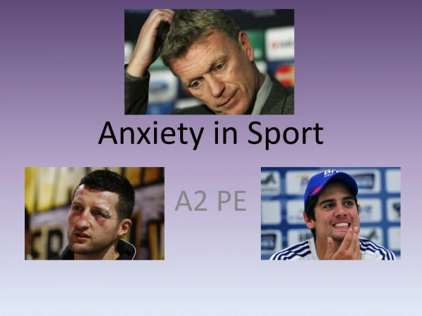Anxiety in Sport