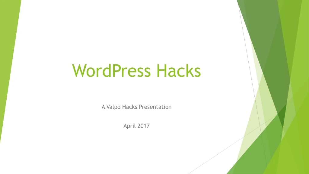wordpress hacks