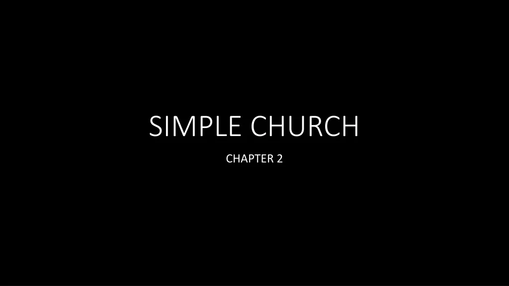 simple church