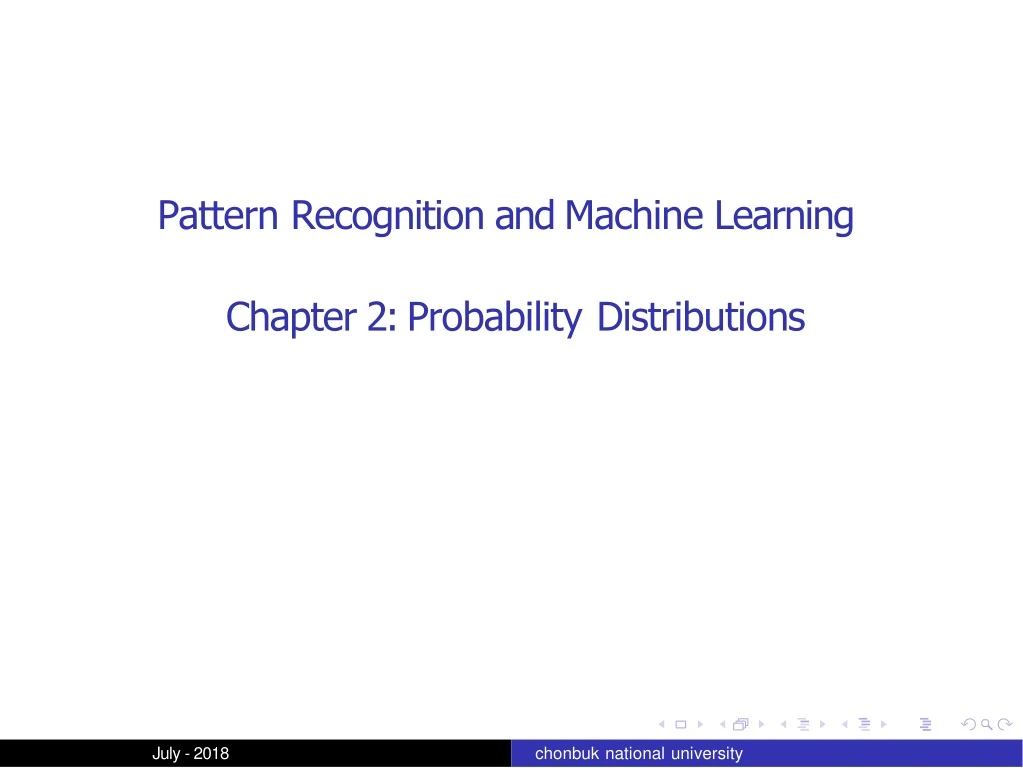 pattern recognition and machine learning chapter 2 probability distributions