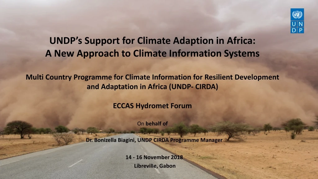 undp s support for climate adaption in africa