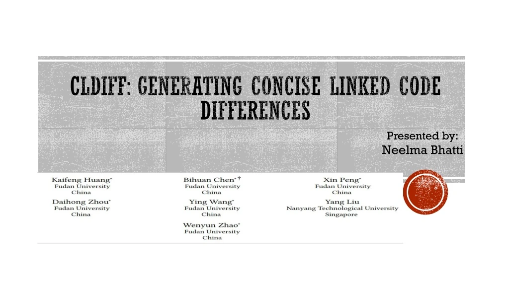 cldiff generating concise linked code differences